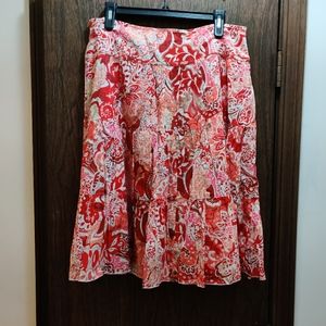 Cute Boho drop-waist, tiered skirt